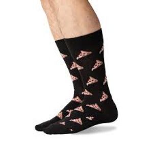 Hot Sox Men’s Pizza Crew Socks _NWT